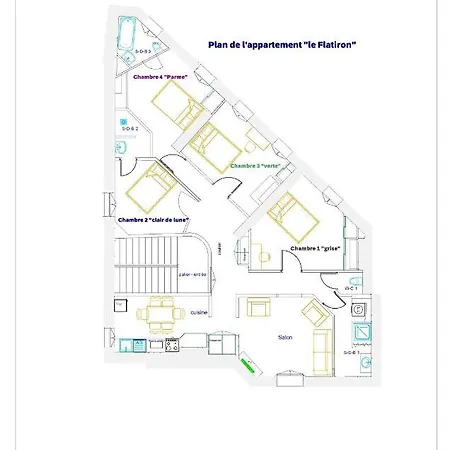 Le Flatiron - 4 Lejlighed Tarbes